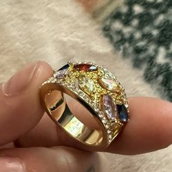 14k gold over brass ring 
