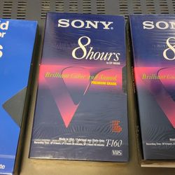 Blank recordable VHS tape
Polaroid & (Sony sold)
new sealed $5 
Maxell mini dv
Sony & fuji 8mm $8 ea Pick up in Harlingen near Walmart.