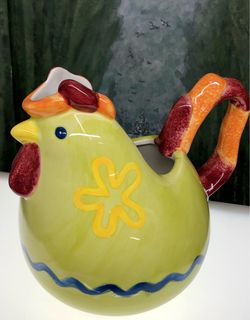 Large Yellow Chicken Pitcher