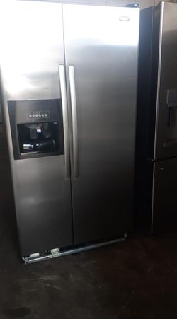 Whirlpool Side By Side Stainless Steel Fridge
