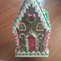 Beautiful Candy Cane Christmas House