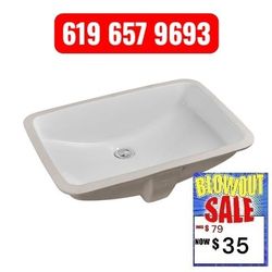 New White Porcelian Square Sinks $35 each