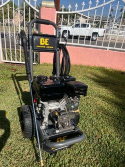 3400 psi BE Power Equipment Cold Water Gas Pressure Washer with PowerEase..3400 psi