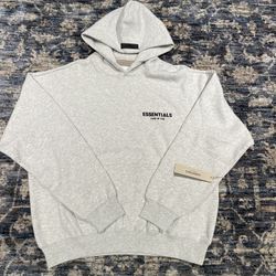 Light Oatmeal Essentials Hoodie