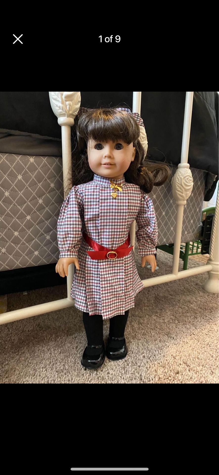 Original American Girl Doll Samantha With Box And Acessories