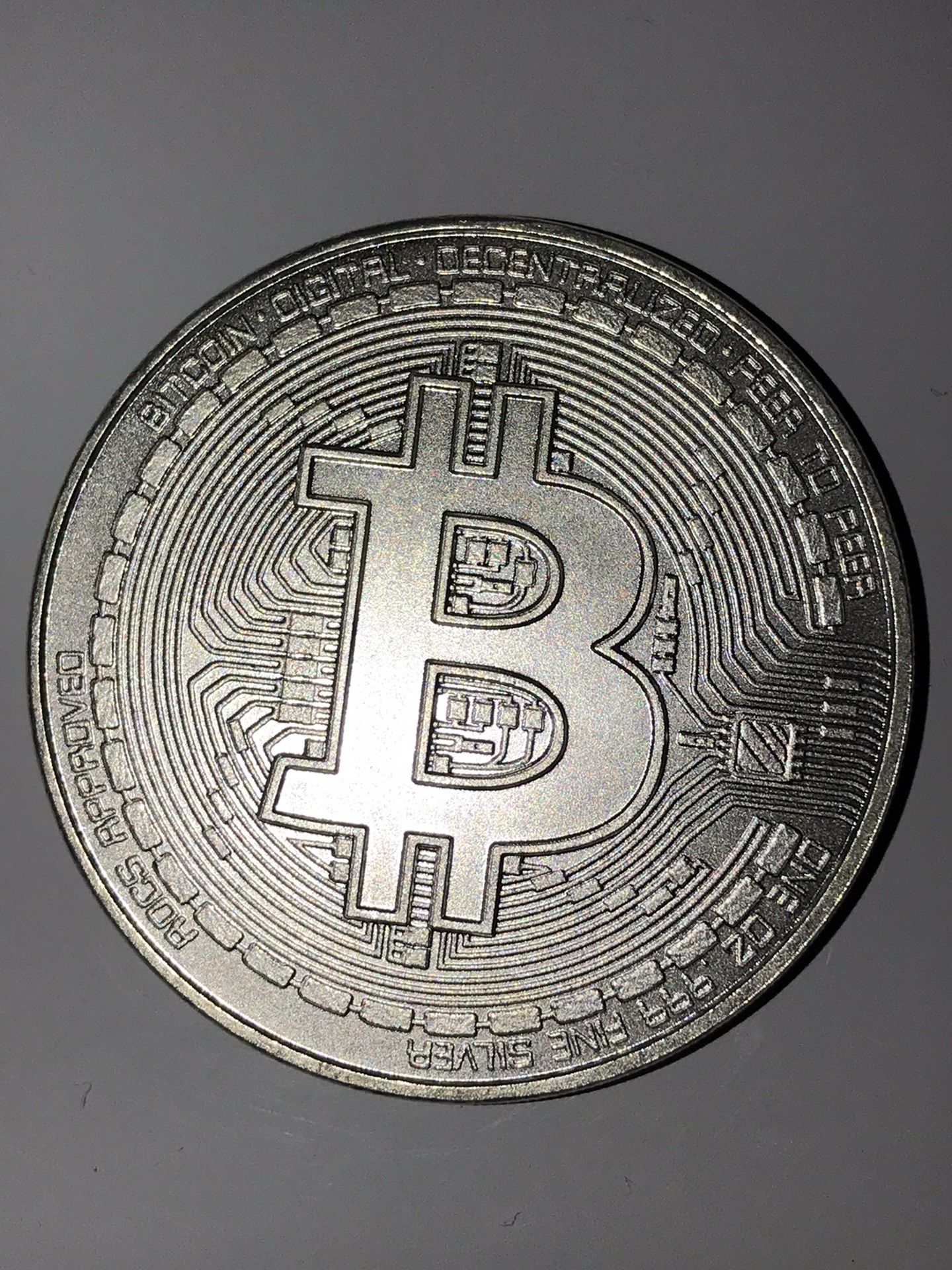 1 OZ Silver Bitcoin