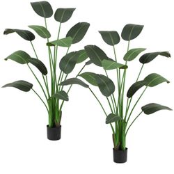 2 Pack 5.5ft Artificial Tree, Bird of Paradise