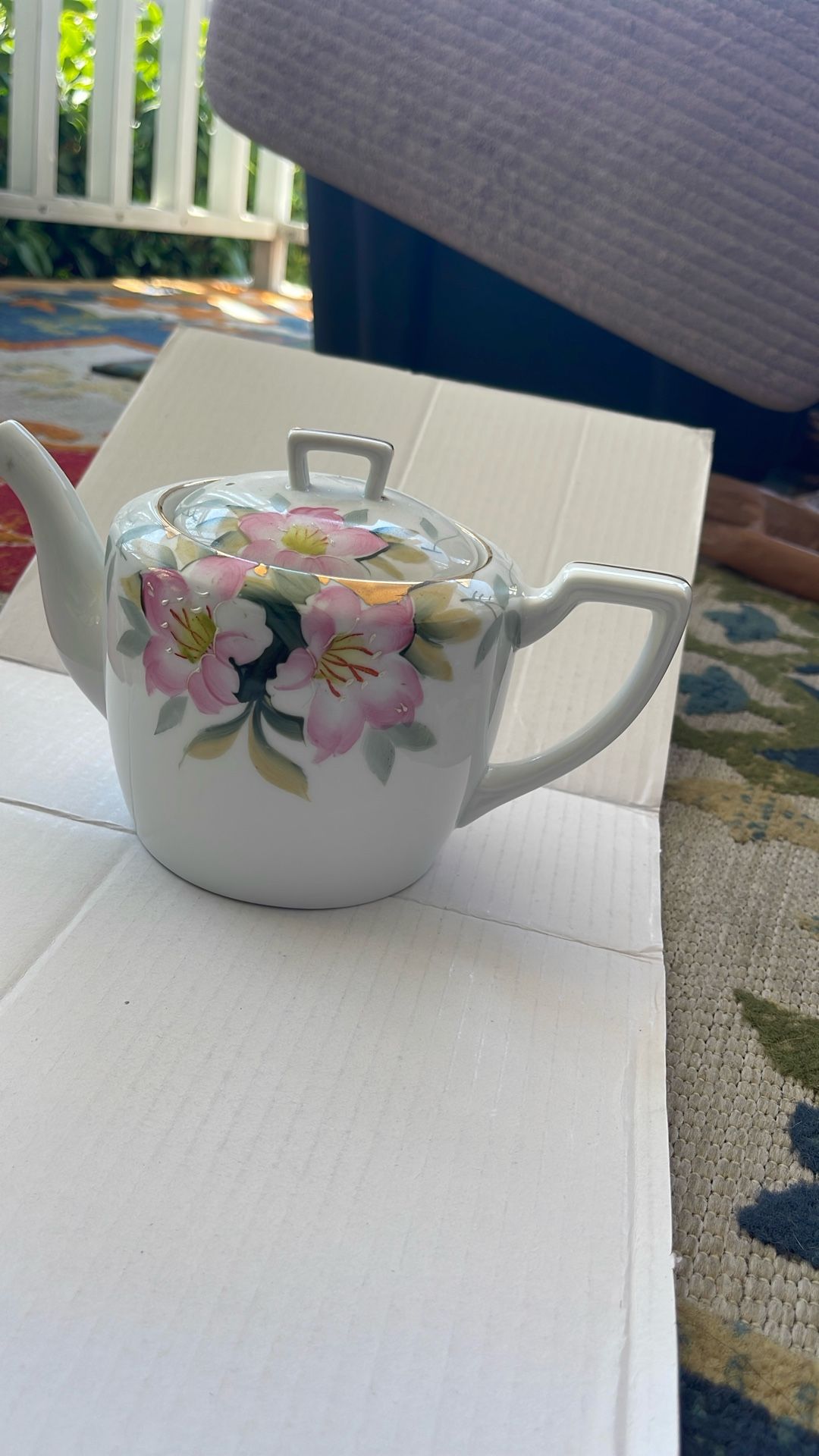 Noritake M Japan Vintage 19322 AZALEA 3 Cup Teapot w/ Lid