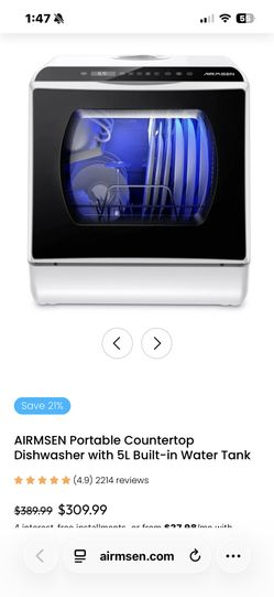 Brand new portable dishwasher great for camping
