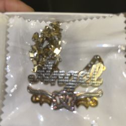 Gold and Silver Angel Brooch