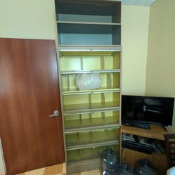 Shelves With Closing Locking Covers