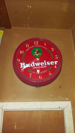 Old 80s Budweiser Light Sign