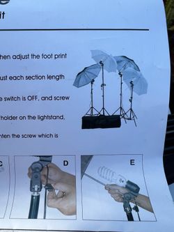 Professional Studio Picture Pictures Camera Umbrella Lighting Kit