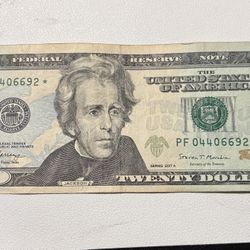 $20 Bill Star Note