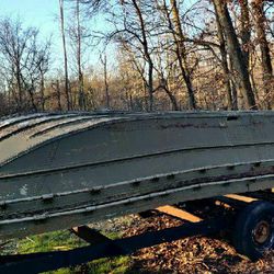 Aluminum  Bailey bridge boat with Trailer 