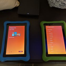 Selling 2 Amazon fire tablets