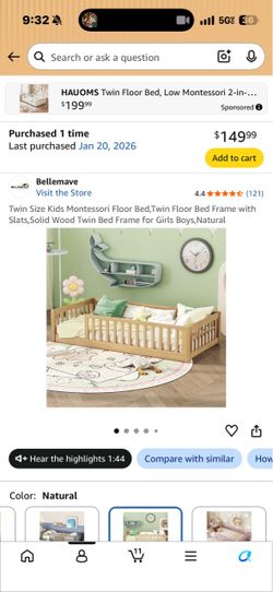 Montessori bed