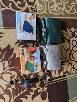 Air mattresses (new and used) and air pump