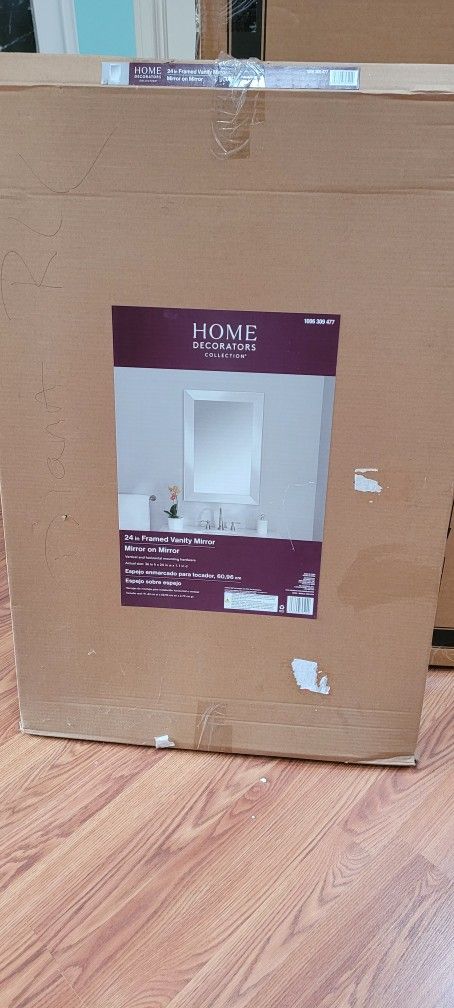 24 in Framed Vanity Mirror