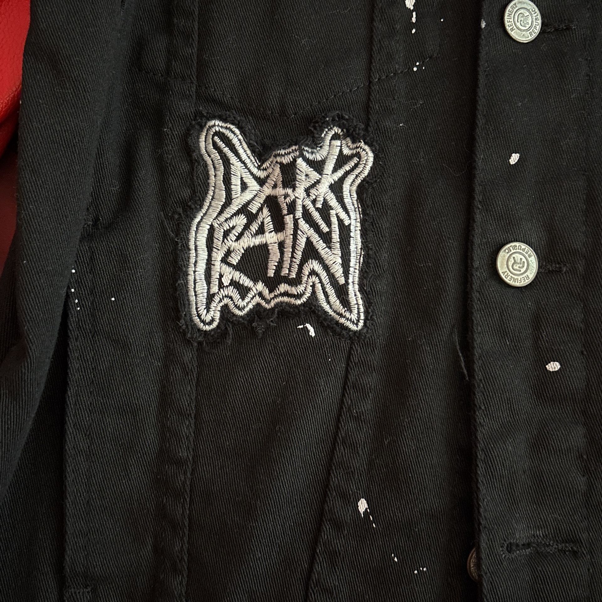 Small Red And Black Bomber Jacket