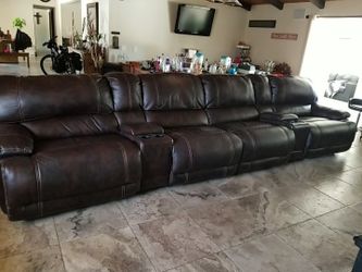 Home Theater Electric Sectional Recliners from Mors Furniture