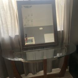 Console Table With Mirror 