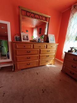 All wood bedroom set
