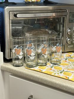 Vintage Marmalade By International (6)  Old Fashion Drinking Glasses Cooler Glass And Pitcher 