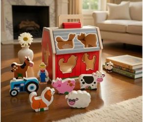 Melissa and Doug wooden traveling Barn