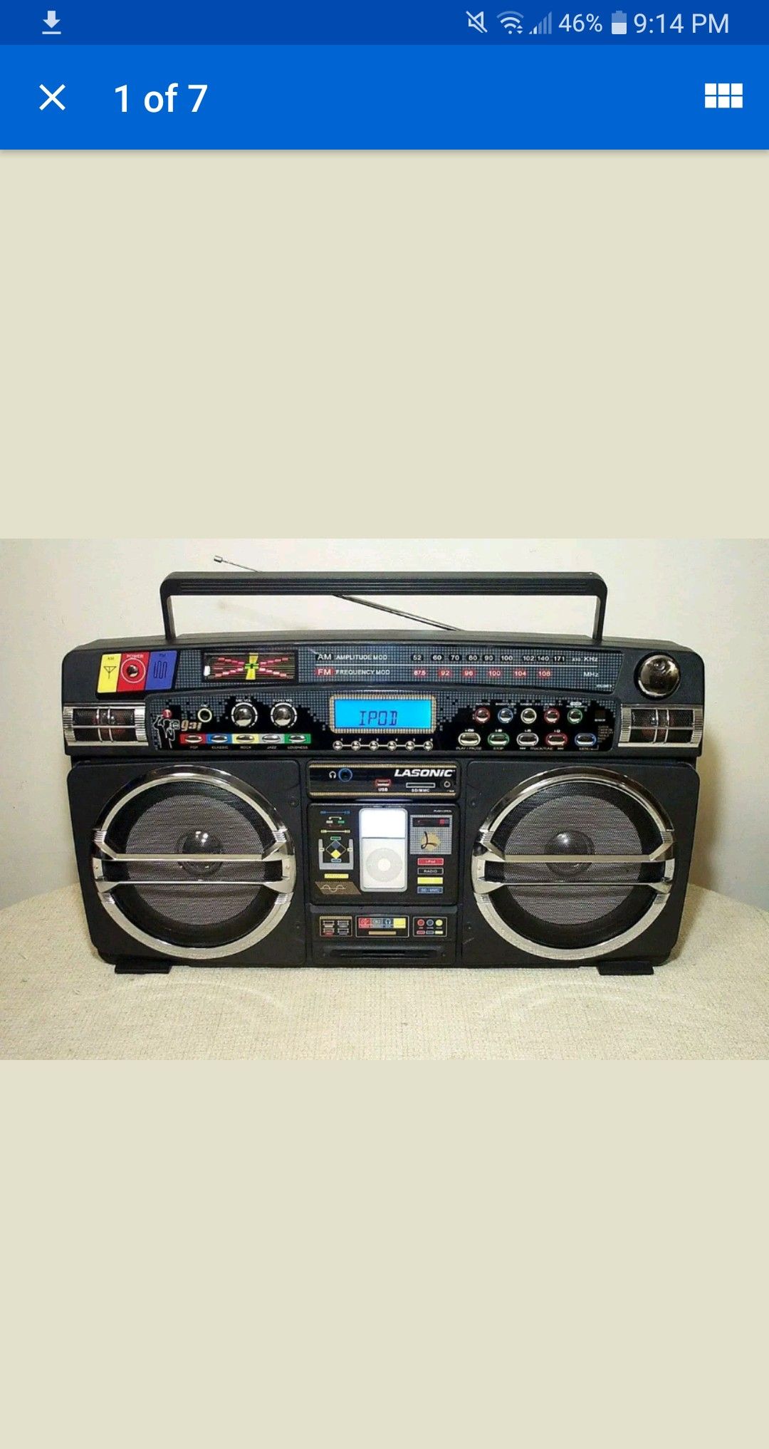 Lasonic ghetto blaster