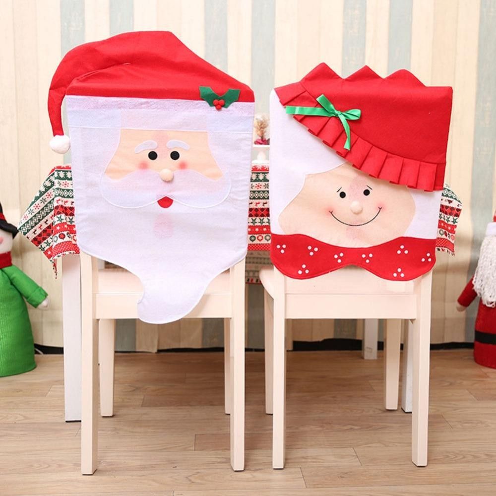 New Santa Claus Christmas Chair Cover