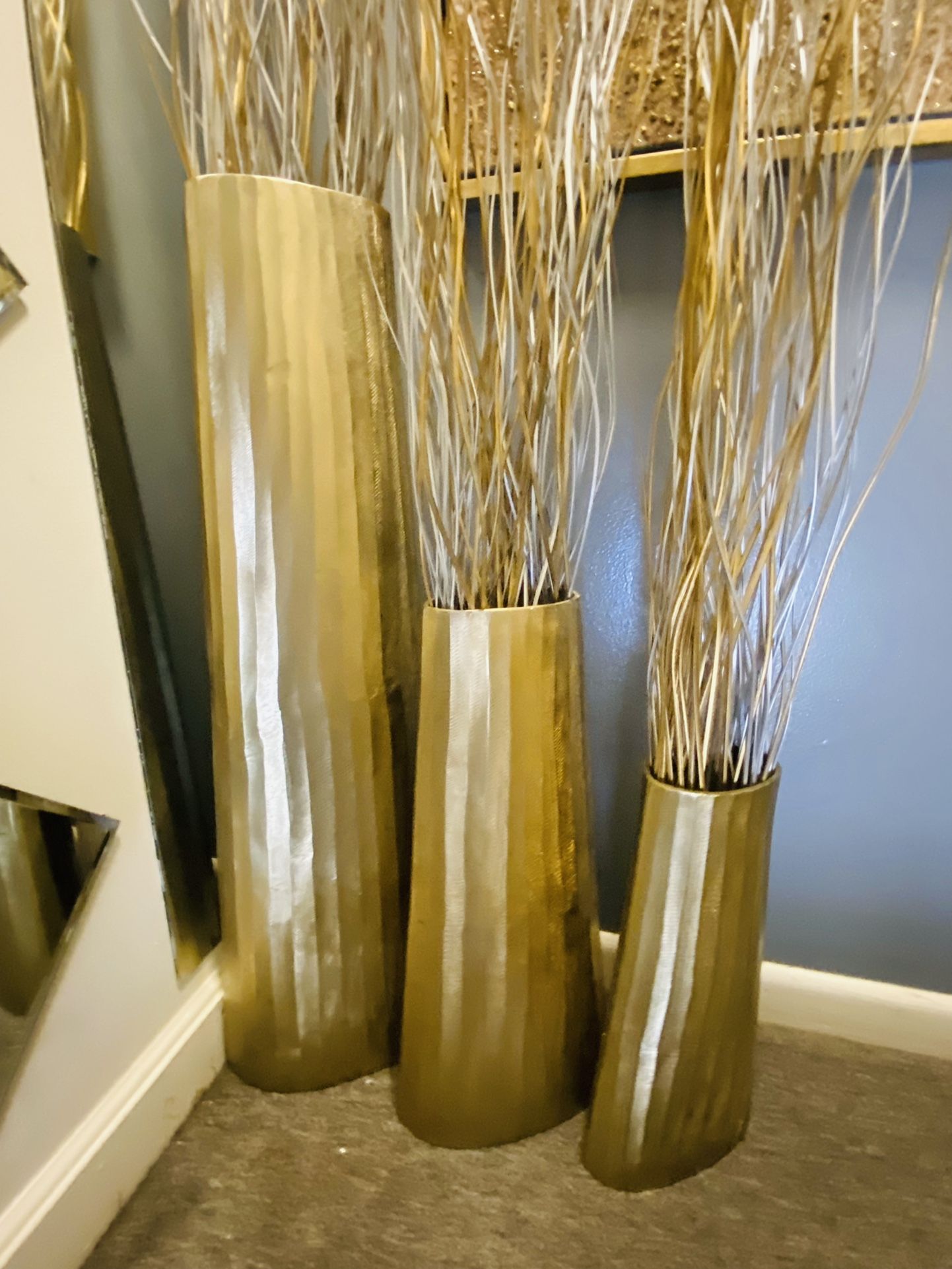 Gold Metal Vases 🔥
