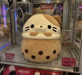 Round 1 Huge Boba Cat Plushie