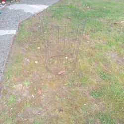 Vintage Metal Store Display Basket