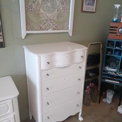 Beautiful Refurbished Antique Highboy Dresser