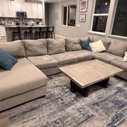 Large Comfy Sectional Couch Set From Living Spaces 