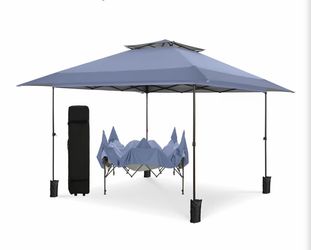 Brand New 13x13 Pop Up Canopy Tent, Instant Outdoor Easy One Push Tents Easy Set Canopies with Wheeled Carry Bag, Straight Legs 169 Square Feet of Sha