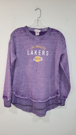 women's NBA Los Angeles Lakers Burnout/Mineral Wash Crewneck Sweatshirt Size Medium Cash Only