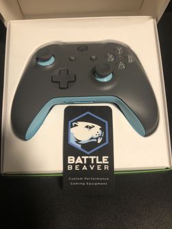 Battle Beaver Customs Xbox One Controller with Rear Mappable Buttons and Smart Triggers (Mouse Click Digital Triggers) NEW
