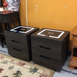 Pair Of Smart End Tables For Sale