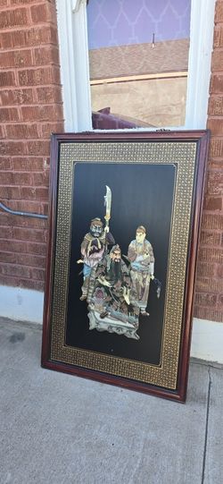 Cuadro GRANDE,  Antiguo DE Arte Chino $106 OBO