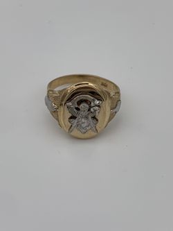 Freemason Ring 10k Gold Size 9