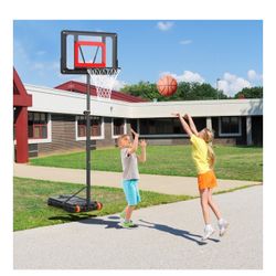 New Basketball Hoop Stand For 5-7 Foot Heights Adjustable Teens , Kids Family 