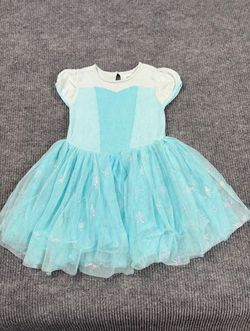 Baby Gap Disney Frozen Elsa Tutu Dress Girls 5 Years Blue Snowflake Tulle