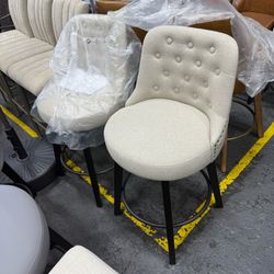 Watson & Whitely Modern Swivel B ar Stools, P