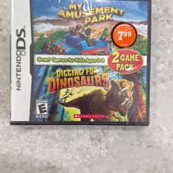 My Amusement Park/Digging for Dinosaurs - Game Pack - Nintendo DS