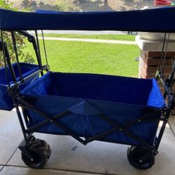 blue stroller wagon 