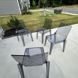 Set Of 4 High Quality Acrylic Chairs