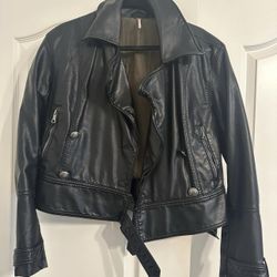 Free People Leather Moto Jacket 