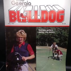 Vintage 1985 The Georgia Bulldog NCAA GOLF FOOTBALL WOMEN'S BASKETBALL magazine 